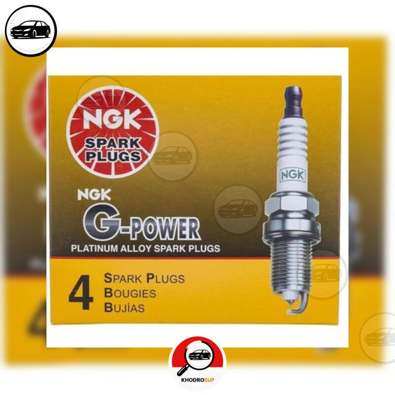 شمع پایه کوتاه NGK مدل جی پاور مناسب پژو بسته‌بندی 4 عددی (تقویتی) کد 7092