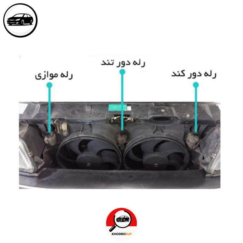 رله فن XU7 مناسب دور تند و دور کند مناسب 405، پژوپارس، سمند